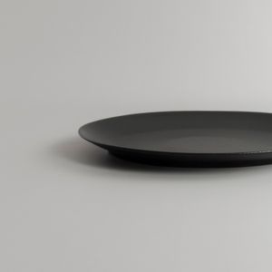 Fuente Oval Fusion Negro 36x27 cm