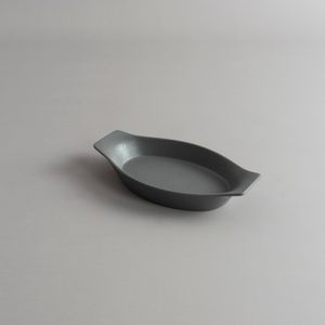 Fuente Oval Fusion Gris con Asas 20 cm