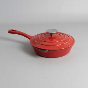 Sartén Chrissy con Mango Esmaltada Roja - 20 cm