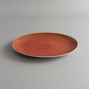 Fuente Oval Twirl Coral 32 cm