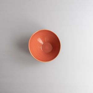 Bowl Angular Twirl Coral 22 cm