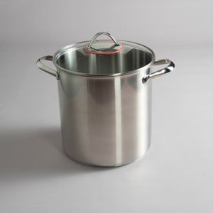 Olla alta Beverly con Tapa de Vidrio - 24 cm