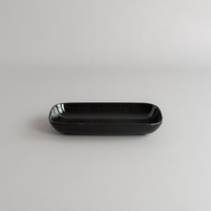 Bowl Rectangular Karbon Negro - 22x11 cm