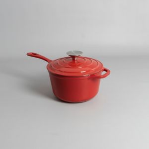 Cacerola Chrissy Esmaltada Roja con Tapa - 18 cm