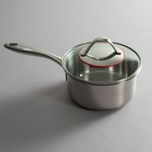 Cacerola Beverly con Mango y Tapa de Vidrio - 16 cm