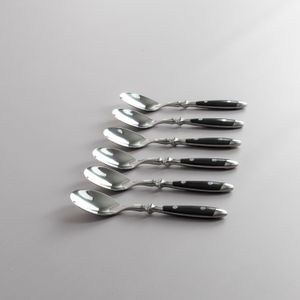 Cuchara de Té Bistro Negro - Set X6