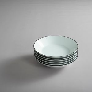 PLATO HONDO MANHATAN 20CM LINEA NEGRA - SETX6