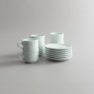 Taza de Café con Plato París - Set X6