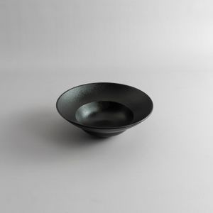 Plato Hondo Gourmet Fusion Negro 23 cm - Set X6