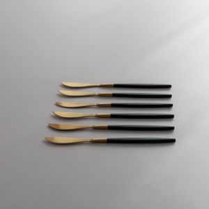 Cuchillo postre  Metro negro - Set x 6