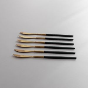 Cuchillo asado Metro negro - Set x 6