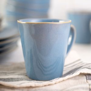 Jarro mug de porcelana Blue Sky Pizarra- Set x 4