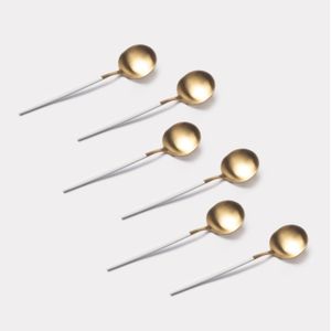 Cuchara té Metro blanco - Set x 6
