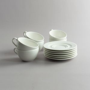 Taza de Desayuno con Plato Banquet - Set X6