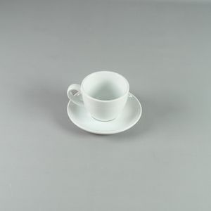 Tazón 250ml con plato 15cm Blanco - Set x 2