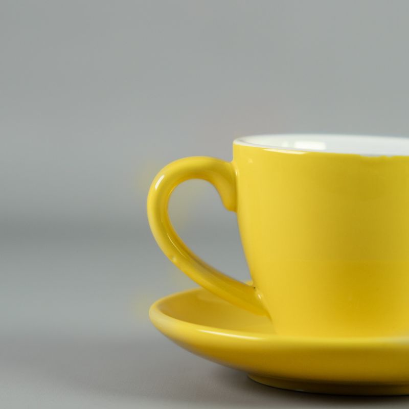 Taza-Te-160ml-con-plato-14cm-Amarillo---Set-x-2