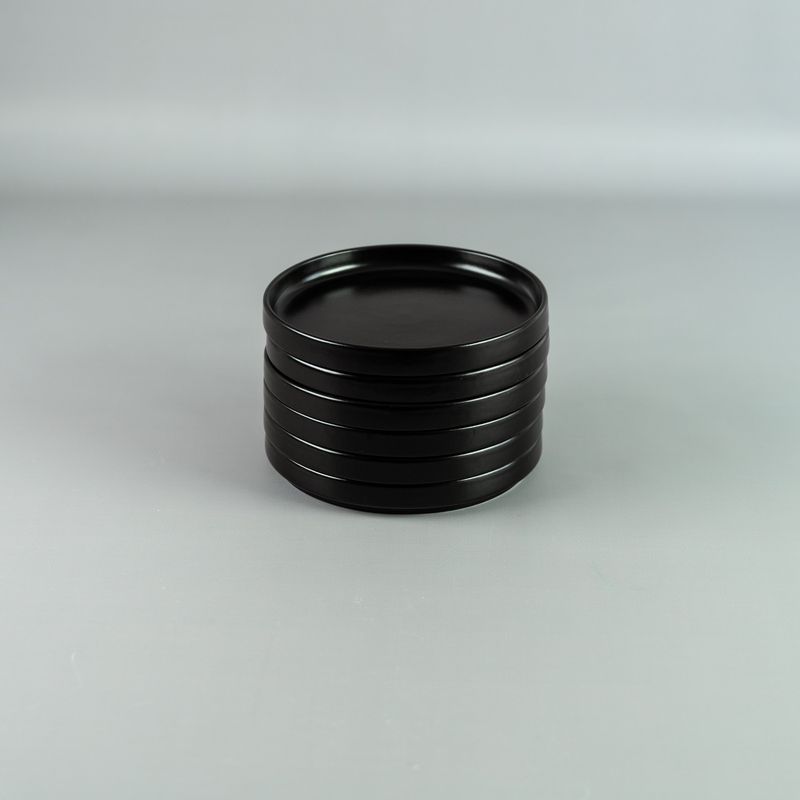 Plato-playo-Nordic-16cm-Negro