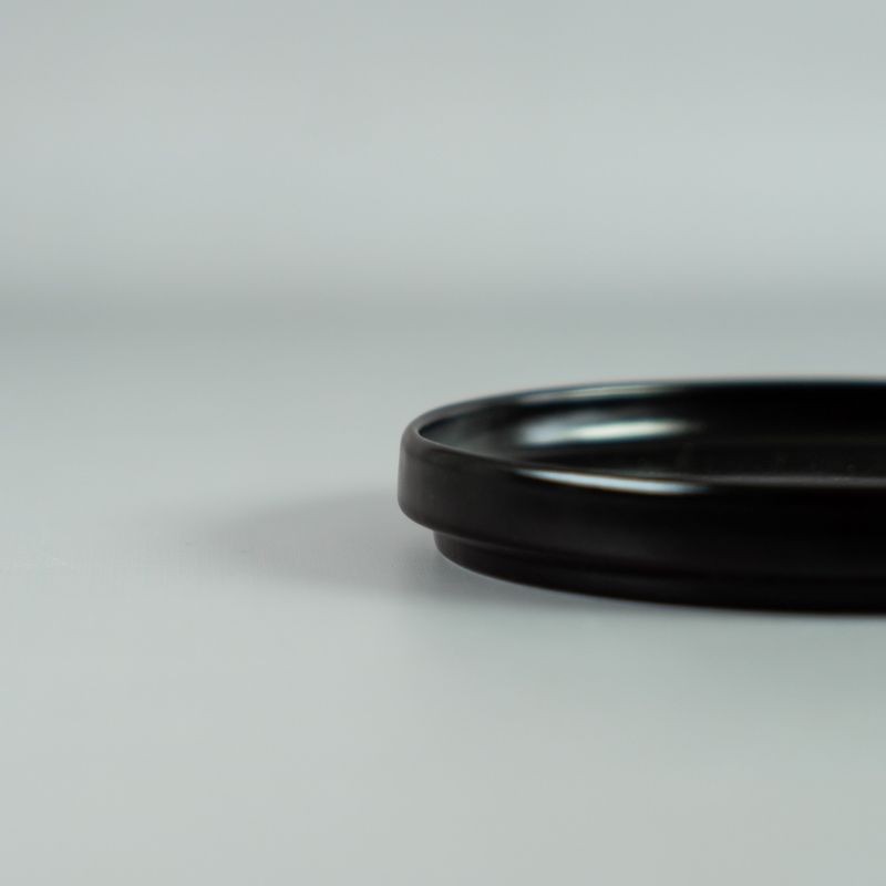 Plato-playo-Nordic-16cm-Negro