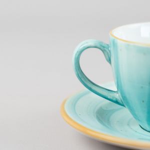 Taza de Té con Plato Aqua - X Unidad