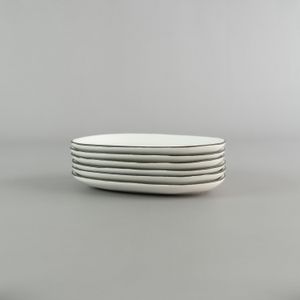 Plato oval 20x13cm Skylarke white