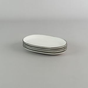 Plato oval 20x13cm Skylarke white