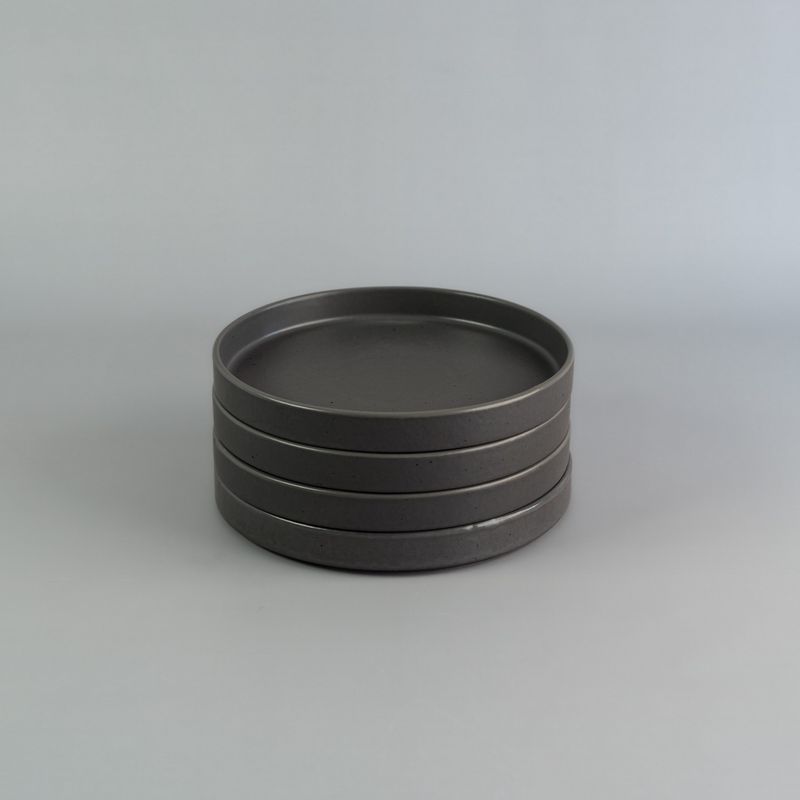 Plato-recto-21cm-Gris