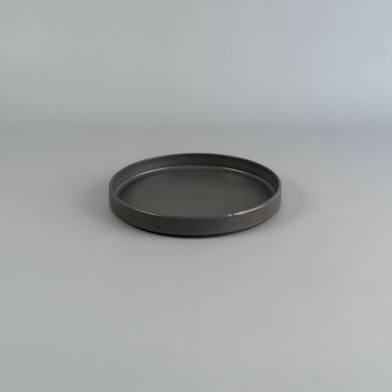 Plato-recto-21cm-Gris