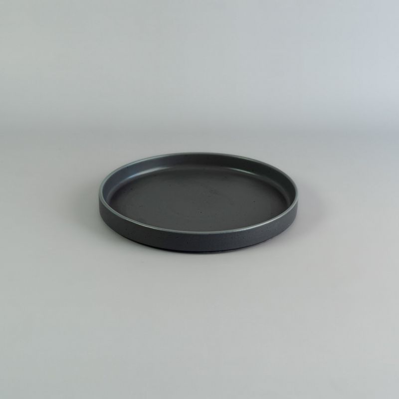 Plato-recto-25cm-Gris