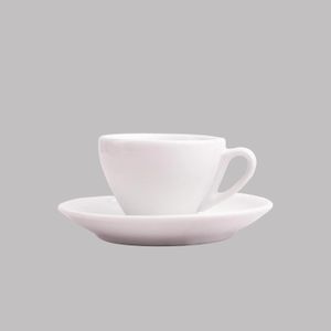 Taza de té con plato blanco 162 ml Como - Set x 6