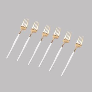 Tenedor mesa Metro blanco - Set x 6
